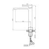 Смеситель для раковины Orange Lutz M04-121CR,хром фото 6
