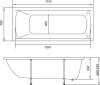 Акриловая ванна для комплекта Marka One Modern 01мод15570 155x70 фото 4