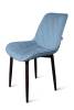 Стул Арника Оскар 00-00273267 черный матовый Томми 21 серо-голубой