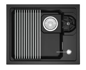 Мойка кухонная Granula Kitchen Space Rinzer 5505RU шварц, 55x45