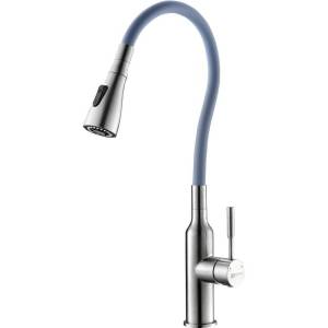 Смеситель для кухни Lemark Expert LM5082S-Gray с гибким изливом