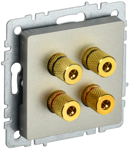 Акустическая розетка IEK Brite BR-S40-K37 шампань