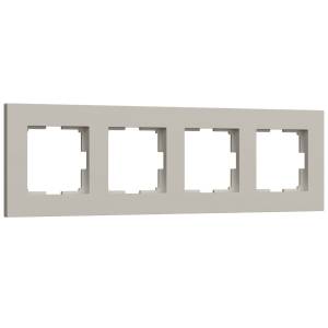 Рамка 4-постовая Werkel Slab W0042917 дымчатый софт