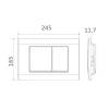 Кнопка смыва CHARUS Minimalista FP.310.21.01, глянцевый хром фото 2