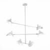 Люстра подвесная ST Luce MINNE SL1801.503.06 Белый/Белый E14 6*60W