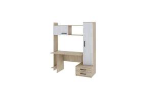 Стол компьютерный Атлант Интел-16 дуб сонома, анкор светлый 159x60x186