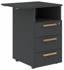 Тумбочка Skyland Forta 00-07088668 Графит Черный