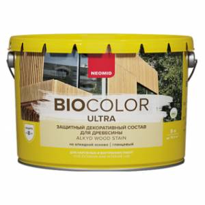 Защитно-декоративный состав на алкидной основе Neomid Bio Color Ultra сосна 9 л
