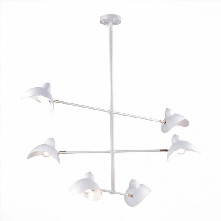 Люстра подвесная ST Luce MINNE SL1801.503.06 Белый/Белый E14 6*60W