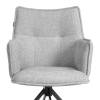 Кресло Tetchair Lutz 25405 VT shape silver, велюр, букле, вращающееся фото 6