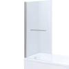 Шторка на ванну Allen Brau Priority 3.31024.BA профиль серебро браш, стекло прозрачное, 80x150 фото 4