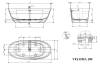 Ванна из искусственного камня Plumberia Selection VELOMA 180BO 180x80, белый матовый фото 9