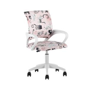 Кресло офисное Stool Group TopChairs Simple SN Junior Pink Cats