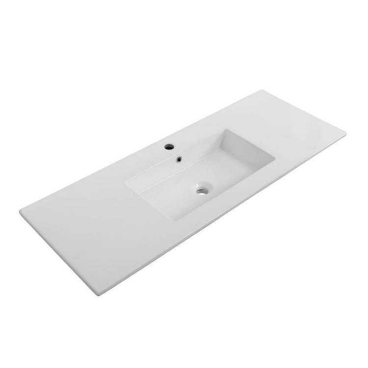 Раковина Cezares Plane CZR-8002-120 120 см, белая глянцевая