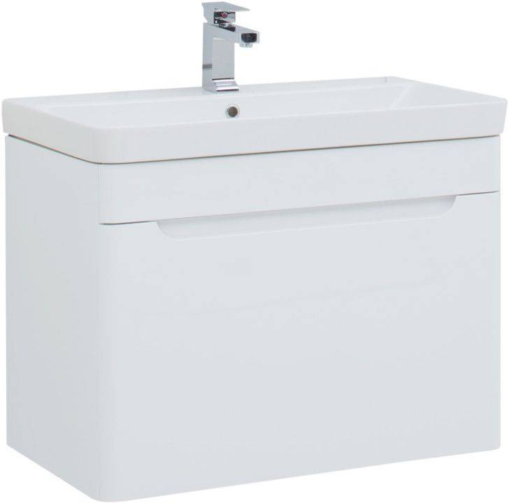 Тумба с раковиной Aquanet София 80 212587 белый, 624x800x460