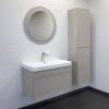 Тумба с раковиной Comforty Мадрид-80М 00-00009124 подвесная, серый шелк фото 3
