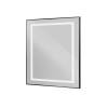 Зеркало BelBagno SPC-KRAFT-800-800-SENS-NERO с подсветкой и подогревом, Черный фото 2