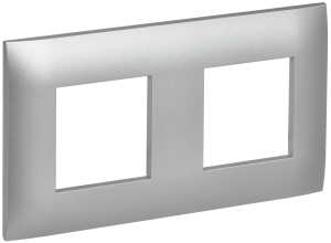 Рамка 2-постовая IEK Skandy SK-M22-K23 серебряный