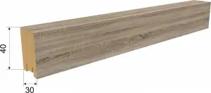 Декоративная панель МДФ Stella Ривьера Дуб Винтаж 270x3x4