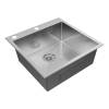 Мойка кухонная Paulmark Kroner-Edge 51 PM775151-BS Брашированная Сталь, 51x51 фото 2