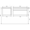 Тумба с раковиной Uperwood Eva 3930313470 подвесная, выдвижной ящик, дуб харбор белый, 75 см фото 10