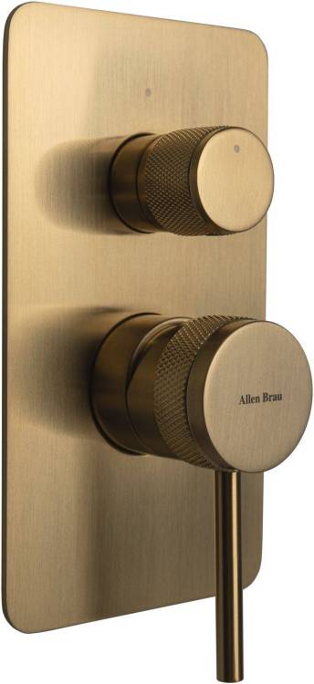 Смеситель для ванны Allen Brau Priority X2 5.31011-GB золото браш