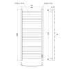 Полотенцесушитель электрический Point Антея PN17852B П12 500x1200, черный фото 4