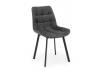 Стул на металлокаркасе Notta Челси 360 П 632465 Темно-серый (zd 995) / черный np фото 4