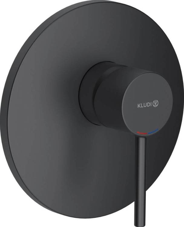 Смеситель для душа Kludi Bozz 386553976 С ВНУУТРЕННЕЙ ЧАСТЬЮ, черный