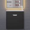 Тумба с раковиной Uperwood Modul подвесная, матовая, черная, 60 см фото 9