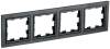 Рамка 4-постовая IEK Brite BR-M42-K02 черный