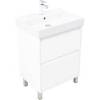Тумба с раковиной Aquanet Nova Lite 2.0 60 348190 Белый глянец