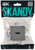 Розетка HDMI IEK Skandy SK-H10-K03 серый фото 2