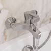 Смеситель для ванны и душа Laparet Legna N3033602LPT, хром фото 3