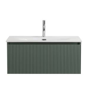 Тумба с раковиной BelBagno UNO 80 подвесная, с одним ящиком, Еловый Матовый