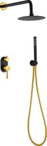 Душевой комплект Boheme Uno 464-BG С ВНУТРЕННЕЙ ЧАСТЬЮ, black gold