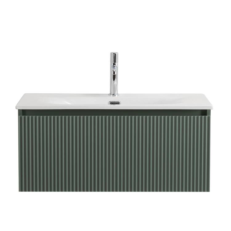 Тумба с раковиной BelBagno UNO 80 подвесная, с одним ящиком, Еловый Матовый