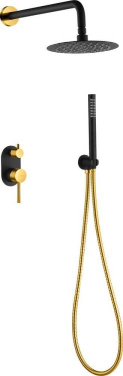 Душевой комплект Boheme Uno 464-BG С ВНУТРЕННЕЙ ЧАСТЬЮ, black gold