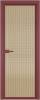 Межкомнатная дверь Profil Doors 1 AV цвет профиля Красный антрацит, стекло безопасное 6 мм мору золото 700x2000