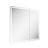 Зеркало-шкаф Sancos Diva DIV800 с подсветкой, сенсорное управление, Белый, 80x80