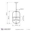 Подвесная люстра Lumina Deco Monterey LDP 1141-4 BK+MD фото 2