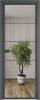 Межкомнатная дверь Profil Doors 5 AX цвет профиля Серая ночь, стекло безопасное 6 мм зеркало 600x2000