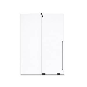 Душевая перегородка Veconi Premium Trento PTDW-50B-110-01-C4 профиль черный матовый, стекло прозрачное, 110x200