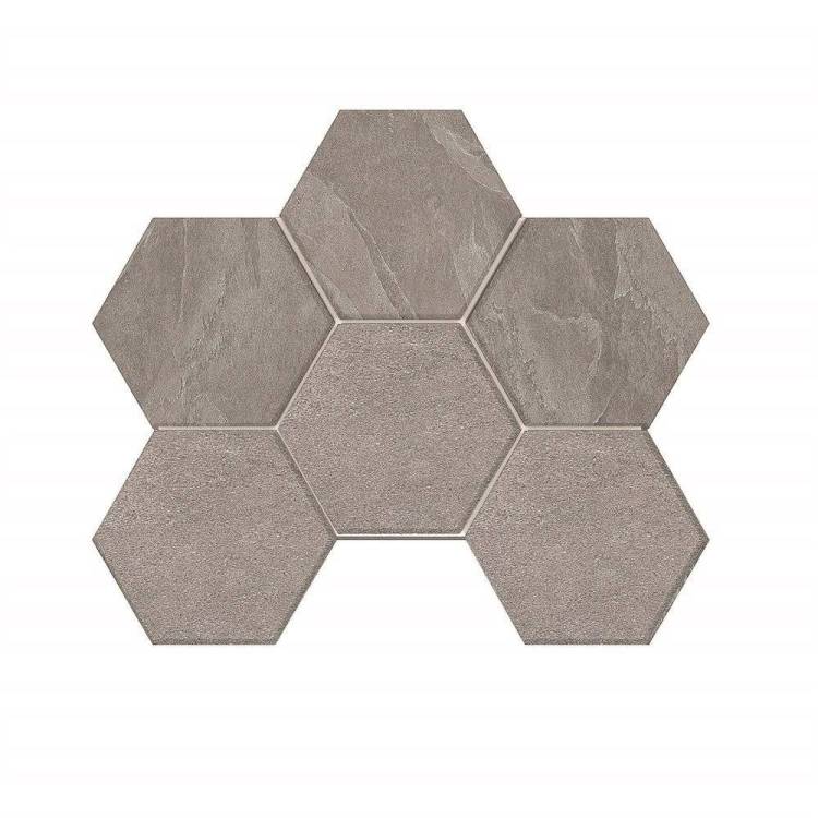 Мозаика Estima Luna 37109 Mosaic/LN02_NS/TE02_NS/25x28,5/Hexagon Grey 25x28.5
