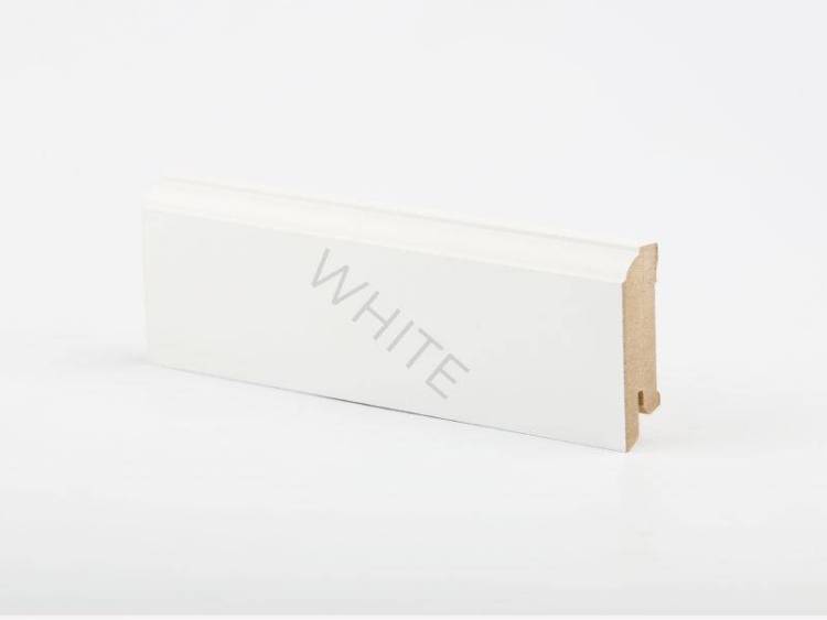 Плинтус Deartio White W 28-60 Белый 2050x60x16