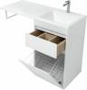 Тумба с раковиной Aquanet Токио 110 R 239299 напольная, белый фото 8