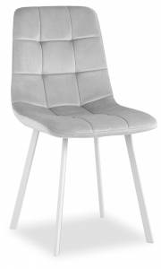 Стул Stool Group Chilly OS-2011 HLR-14 wl велюр серебристый (ножки белые)