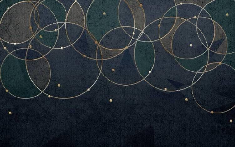 3D Фотообои Artegrafico «Карнавал сфер» BL-030 акварель