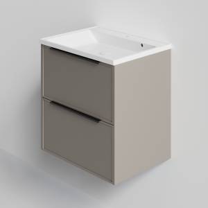 Тумба под раковину La Fenice Simpla Twin Cappuccino 80 бежевый матовый