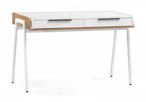 Письменный стол Notta Рокс 530839 белый / дуб вотан / белый